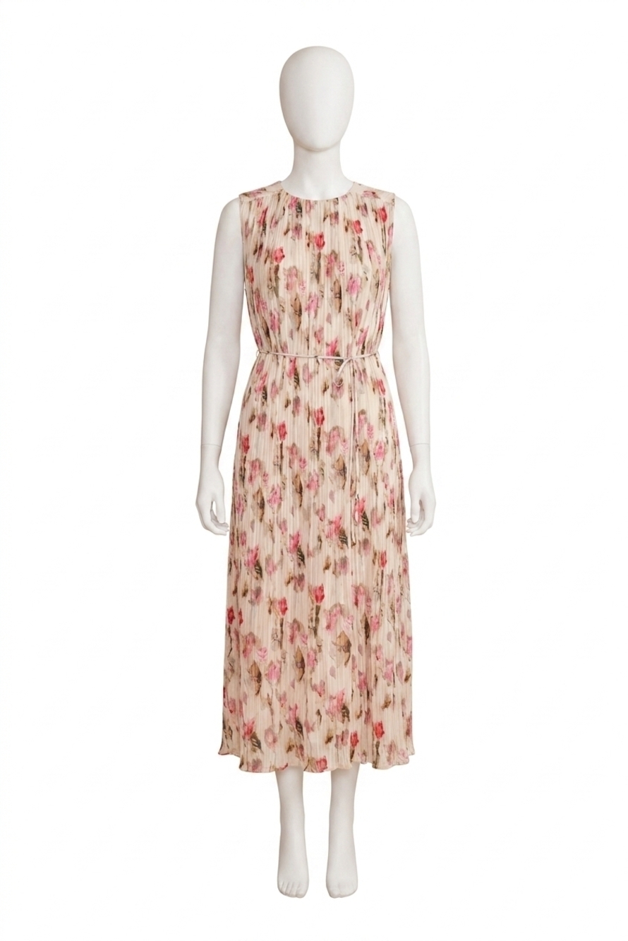 NEW LUCY PARIS augusta floral midi dress in white